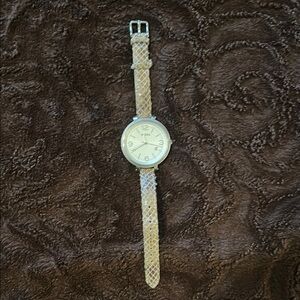 Fossil Silver and Tan Watch